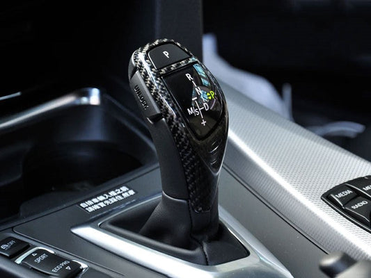 RW Carbon BMW Carbon Fiber Gear Selector Cover - M Sport-Interior-Silicon Valley Bimmer