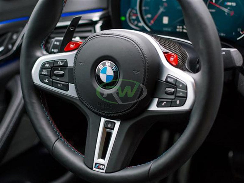 RW Carbon BMW Carbon Fiber Steering Wheel Top Cover-Exterior-Silicon Valley Bimmer