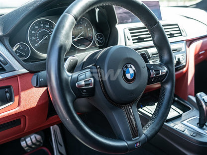 RW Carbon BMW Carbon Fiber Steering Wheel Trim M-Sport-Interior-Silicon Valley Bimmer