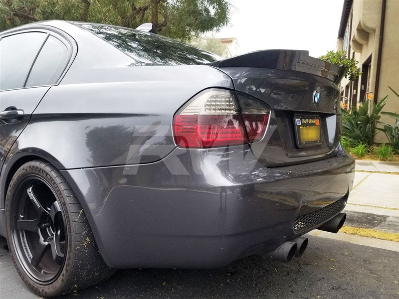 RW Carbon BMW E90 GTX Style Carbon Fiber Trunk Spoiler-Exterior-Silicon Valley Bimmer