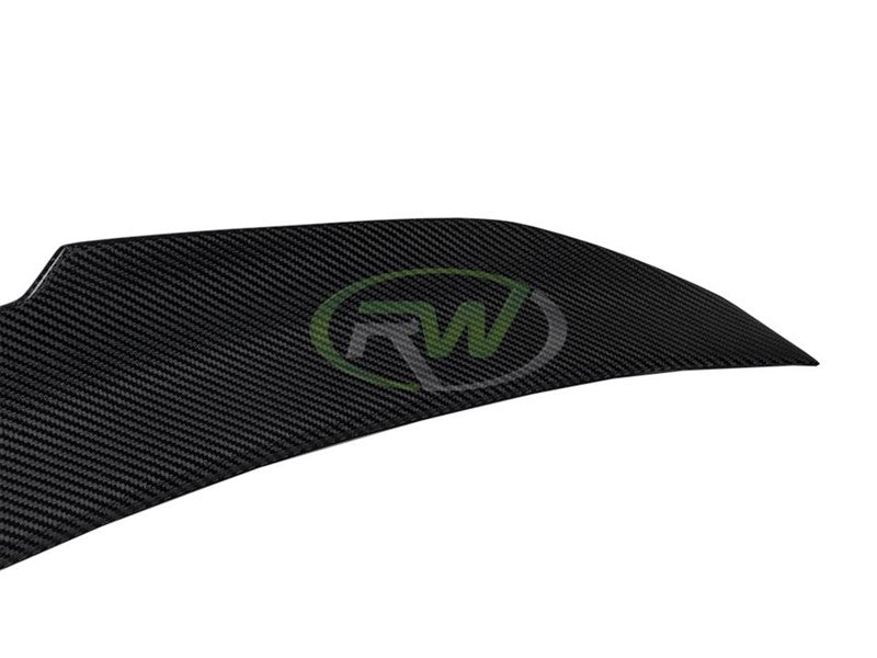 RW Carbon BMW E90 GTX Style Carbon Fiber Trunk Spoiler-Exterior-Silicon Valley Bimmer