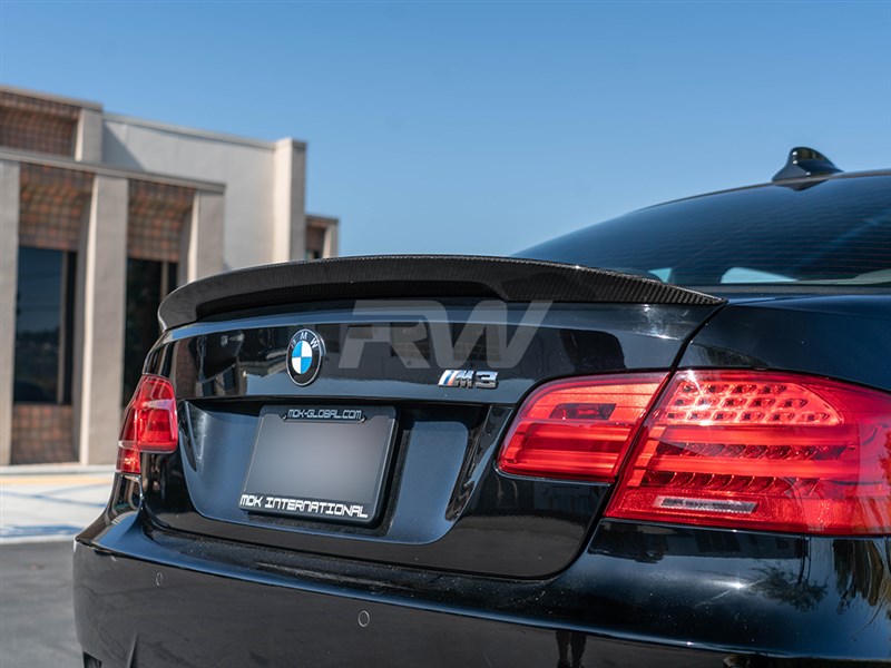 RW Carbon BMW E92 Carbon Fiber Perf. Style Trunk Spoiler-Exterior-Silicon Valley Bimmer