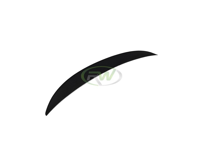 RW Carbon BMW E92 M3 1x1 Carbon Fiber M Perf Style Trunk Spoiler-Exterior-Silicon Valley Bimmer