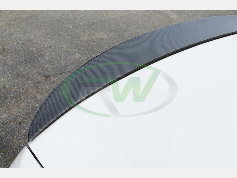 RW Carbon BMW E92 M3 1x1 Carbon Fiber M Perf Style Trunk Spoiler-Exterior-Silicon Valley Bimmer