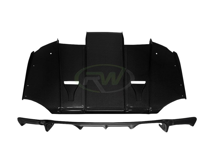 RW Carbon BMW E92 M3 Varis Style Carbon Fiber Diffuser-Exterior-Silicon Valley Bimmer