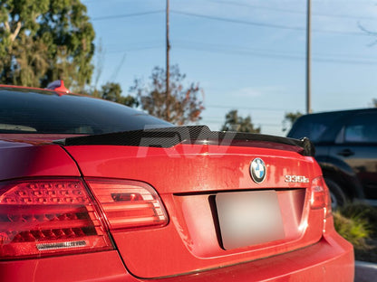 RW Carbon BMW E92 M4 Style Carbon Fiber Trunk Spoiler-Exterior-Silicon Valley Bimmer