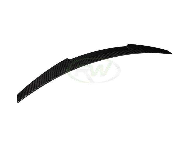 RW Carbon BMW E92 M4 Style Carbon Fiber Trunk Spoiler-Exterior-Silicon Valley Bimmer