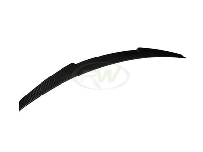RW Carbon BMW E92 M4 Style Carbon Fiber Trunk Spoiler-Exterior-Silicon Valley Bimmer