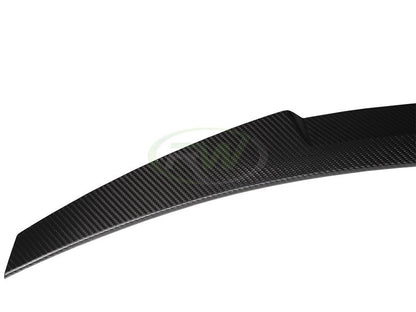 RW Carbon BMW E92 M4 Style Carbon Fiber Trunk Spoiler-Exterior-Silicon Valley Bimmer