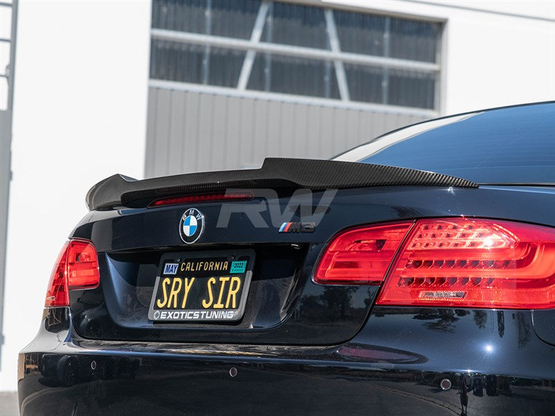 RW Carbon BMW E93 M4 Style Carbon Fiber Trunk Spoiler-Exterior-Silicon Valley Bimmer