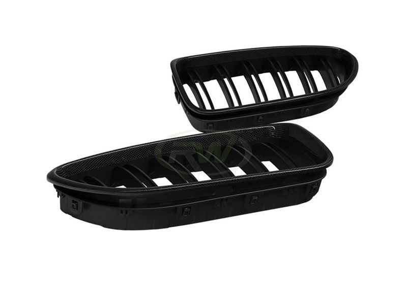 RW Carbon BMW F06 F12 F13 Carbon Fiber Grilles-Exterior-Silicon Valley Bimmer