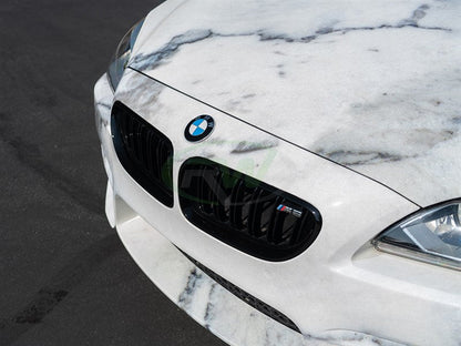 RW Carbon BMW F06 F12 F13 Gloss Black Grilles-Exterior-Silicon Valley Bimmer