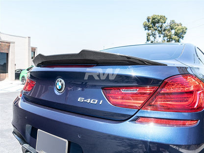 RW Carbon BMW F06 F13 GTX Style Carbon Fiber Trunk Spoiler-Exterior-Silicon Valley Bimmer