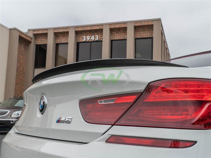 RW Carbon BMW F06 F13 Perf Style Carbon Fiber Trunk Spoiler-Exterior-Silicon Valley Bimmer