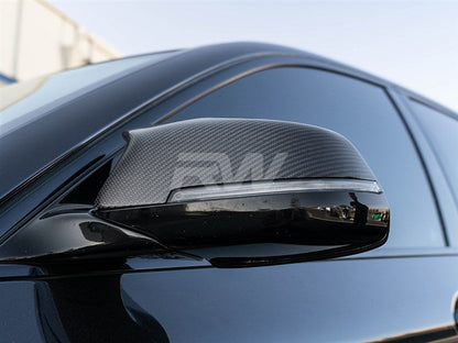 RW Carbon BMW F10 F13 F01 M Styled CF Mirror Cap Replacements-Exterior-Silicon Valley Bimmer