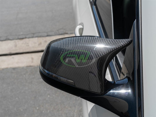 RW Carbon BMW F10 F13 F01 M Styled CF Mirror Cap Replacements-Exterior-Silicon Valley Bimmer