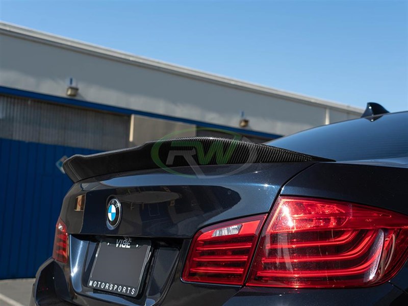 RW Carbon BMW F10 GTX Carbon Fiber Trunk Spoiler-Exterior-Silicon Valley Bimmer