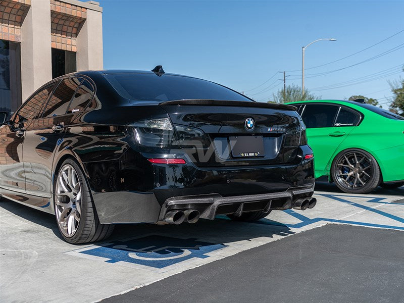 RW Carbon BMW F10 M Sport DTM Carbon Fiber Rear Diffuser-Exterior-Silicon Valley Bimmer