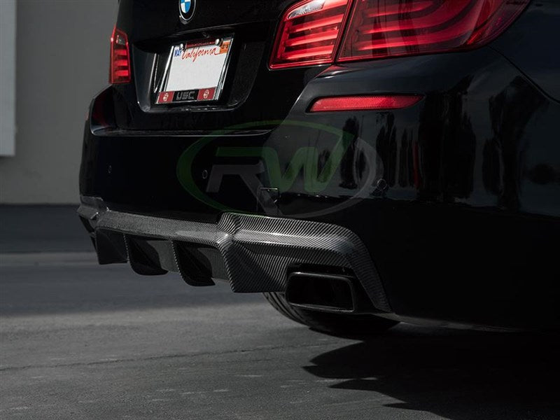RW Carbon BMW F10 M Sport DTM Carbon Fiber Rear Diffuser-Exterior-Silicon Valley Bimmer