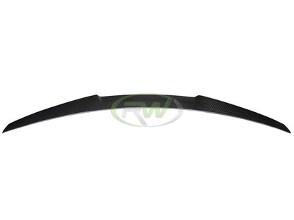 RW Carbon BMW F10 M4 Style Carbon Fiber Trunk Spoiler-Exterior-Silicon Valley Bimmer