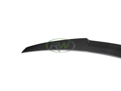 RW Carbon BMW F10 M4 Style Carbon Fiber Trunk Spoiler-Exterior-Silicon Valley Bimmer