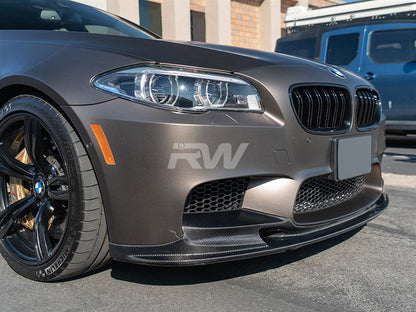 RW Carbon BMW F10 M5 3D Style Carbon Fiber Front Lip-Exterior-Silicon Valley Bimmer