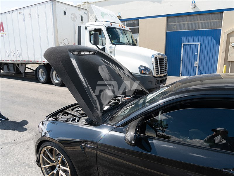 RW Carbon BMW F20 F22 F87 M2 GTS Style Carbon Fiber Hood-Exterior-Silicon Valley Bimmer