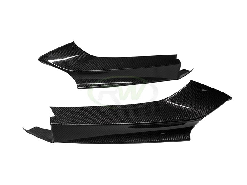 RW Carbon BMW F22 F23 Carbon Fiber Front Splitters-Exterior-Silicon Valley Bimmer