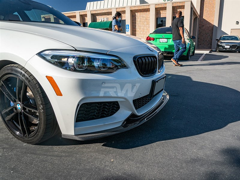 RW Carbon BMW F22 F23 Exotics Style CF Front Lip Spoiler-Exterior-Silicon Valley Bimmer