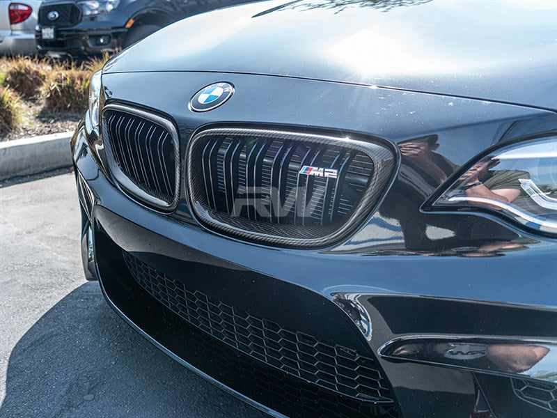 RW Carbon BMW F22 F23 F87 Carbon Fiber Grille Surrounds-Exterior-Silicon Valley Bimmer