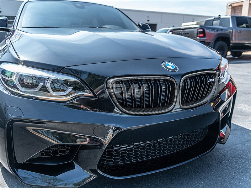 RW Carbon BMW F22 F23 F87 Carbon Fiber Grille Surrounds-Exterior-Silicon Valley Bimmer