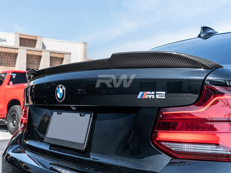 RW Carbon BMW F22 F87 CS Style Carbon Fiber Trunk Spoiler-Exterior-Silicon Valley Bimmer