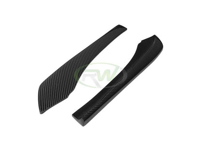 RW Carbon BMW F30 Carbon Fiber Rear Bumper Splitters-Exterior-Silicon Valley Bimmer