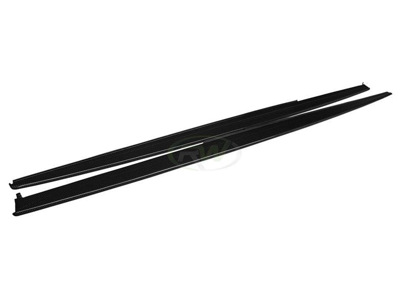 RW Carbon BMW F30 F31 Carbon Fiber Side Skirt Extensions-Exterior-Silicon Valley Bimmer