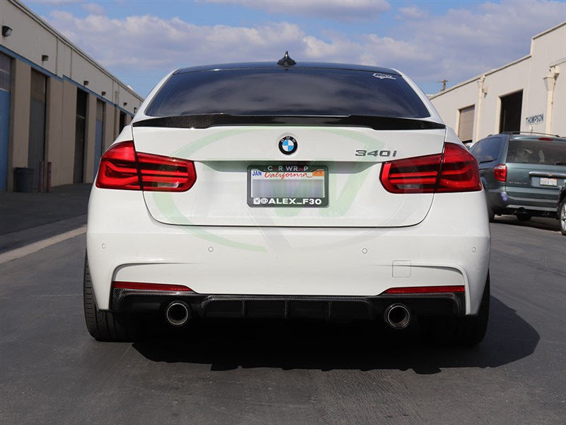 RW Carbon BMW F30 F31 Performance Style Carbon Fiber Diffuser-Exterior-Silicon Valley Bimmer