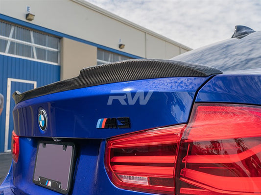 RW Carbon BMW F30 F80 M3 CS Style CF Trunk Spoiler-Exterior-Silicon Valley Bimmer