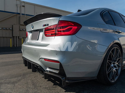 RW Carbon BMW F30 F80 M3 RWS Carbon Fiber Trunk Spoiler-Exterior-Silicon Valley Bimmer