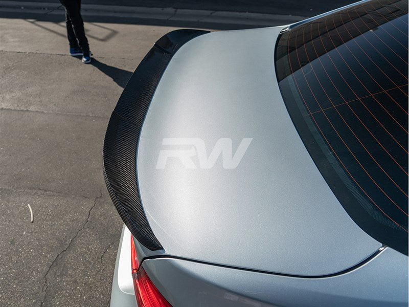 RW Carbon BMW F30 F80 M3 RWS Carbon Fiber Trunk Spoiler-Exterior-Silicon Valley Bimmer