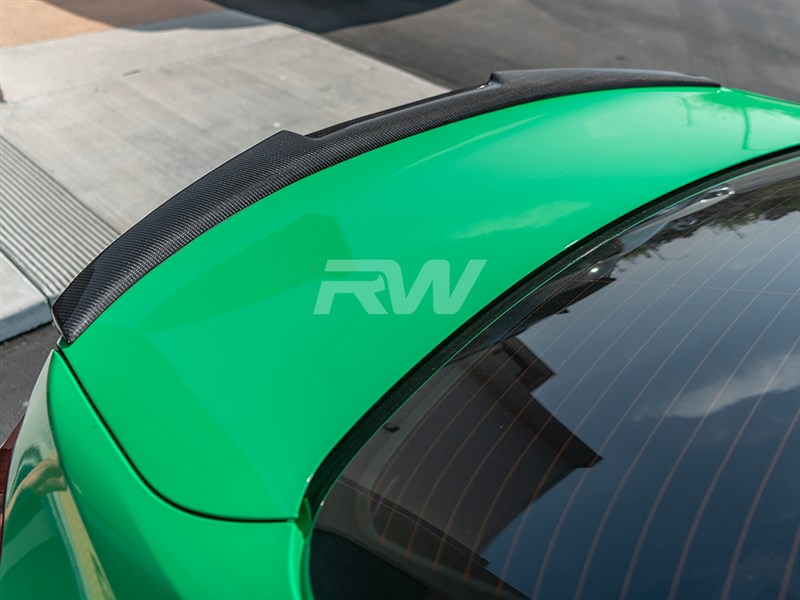 RW Carbon BMW F30 F80 M4 Style Carbon Fiber Trunk Spoiler-Exterior-Silicon Valley Bimmer