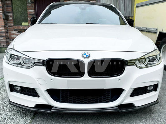 RW Carbon BMW F30 M-Sport R Style Carbon Fiber Front Lip-Exterior-Silicon Valley Bimmer