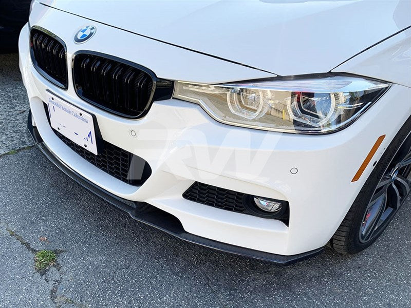 RW Carbon BMW F30 M-Sport R Style Carbon Fiber Front Lip-Exterior-Silicon Valley Bimmer