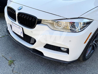 RW Carbon BMW F30 M-Sport R Style Carbon Fiber Front Lip-Exterior-Silicon Valley Bimmer