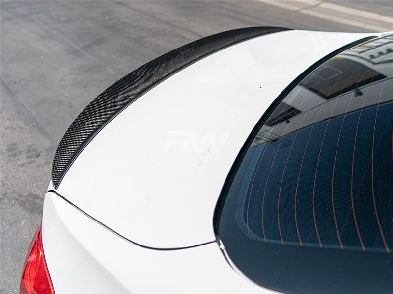 RW Carbon BMW F30 Performance Style Carbon Fiber Trunk Spoiler-Exterior-Silicon Valley Bimmer
