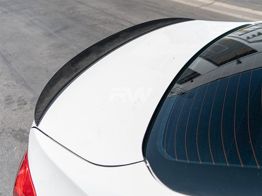 RW Carbon BMW F30 Performance Style Carbon Fiber Trunk Spoiler-Exterior-Silicon Valley Bimmer