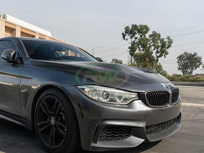 RW Carbon BMW F30/F32 GTS Style Carbon Fiber Hood-Exterior-Silicon Valley Bimmer
