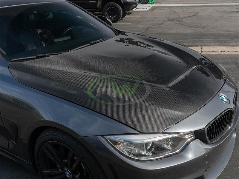 RW Carbon BMW F30/F32 GTS Style Carbon Fiber Hood-Exterior-Silicon Valley Bimmer