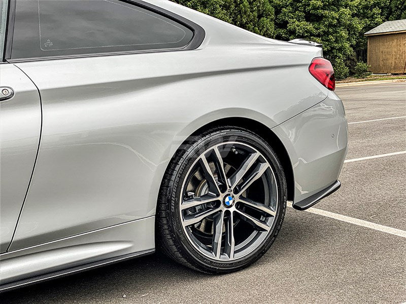 RW Carbon BMW F32 F33 F36 Carbon Fiber Rear Bumper Splitters-Exterior-Silicon Valley Bimmer