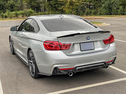 RW Carbon BMW F32 F33 F36 Carbon Fiber Rear Bumper Splitters-Exterior-Silicon Valley Bimmer