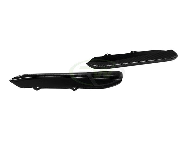 RW Carbon BMW F32 F33 F36 Carbon Fiber Rear Bumper Splitters-Exterior-Silicon Valley Bimmer