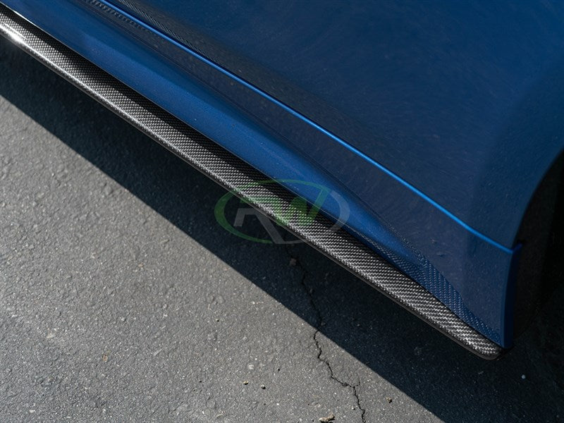 RW Carbon BMW F32 F33 F36 Carbon Fiber Side Skirt Extensions-Exterior-Silicon Valley Bimmer